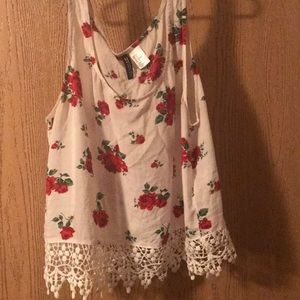 Rose crop top